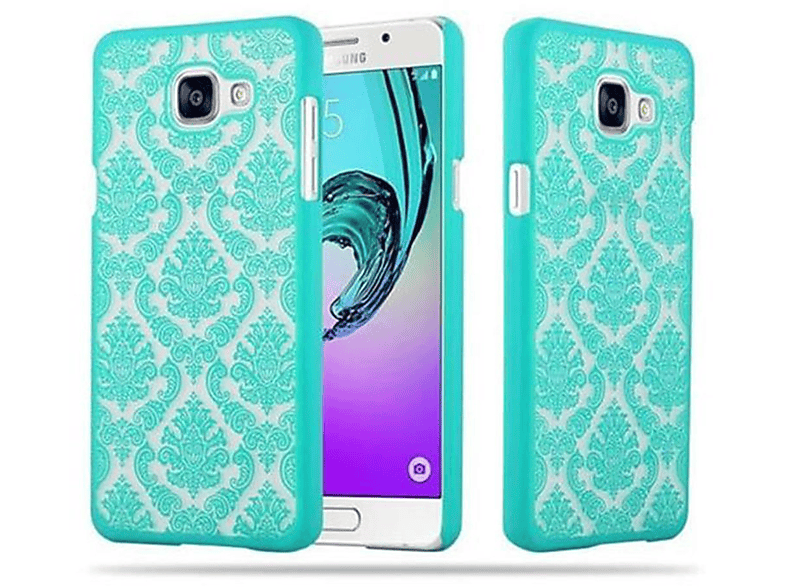 CADORABO Hülle Hard Case in Blumen Paisley Henna Design, Backcover, Samsung, Galaxy A5 2016, GRÜN