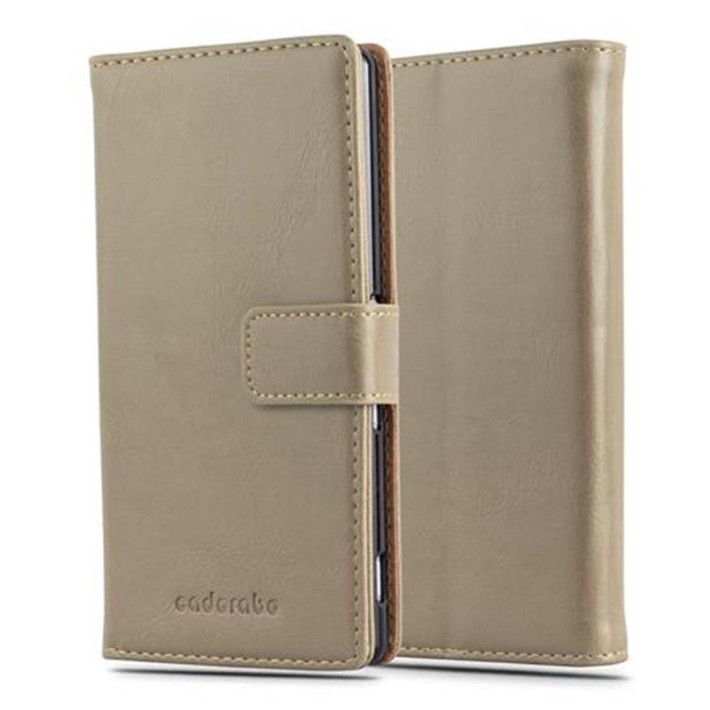 Hülle Style, Z3 / Luxury BRAUN Book CADORABO Sony, PLUS CAPPUCCINO Xperia Z4, Bookcover,