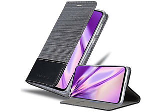 CADORABO Jeans Book Hülle, Bookcover, Huawei, Y5 2019 / Enjoy Play 8 / Honor 8S, GRAU SCHWARZ