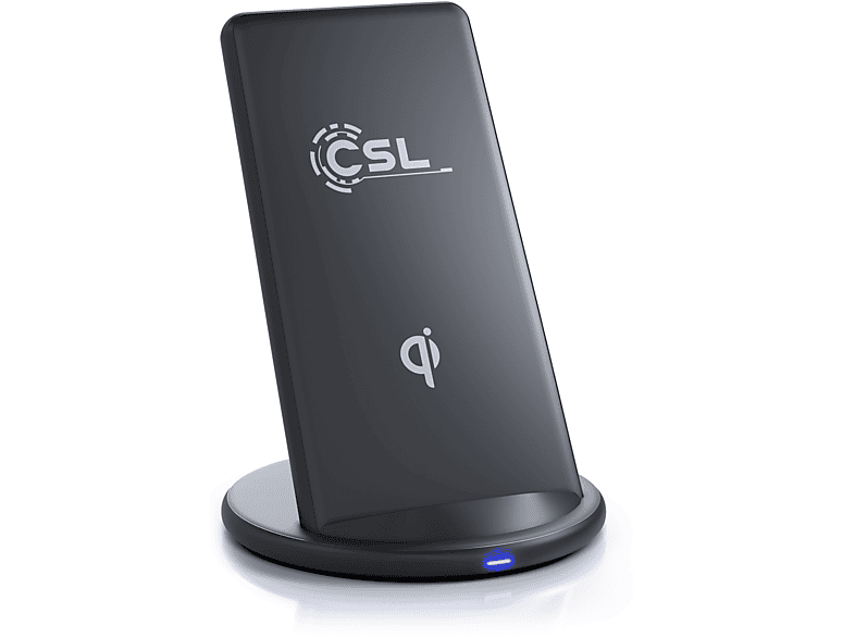 Qi Stand Universal, silber-schwarz CSL Wireless Charger Ladegerät