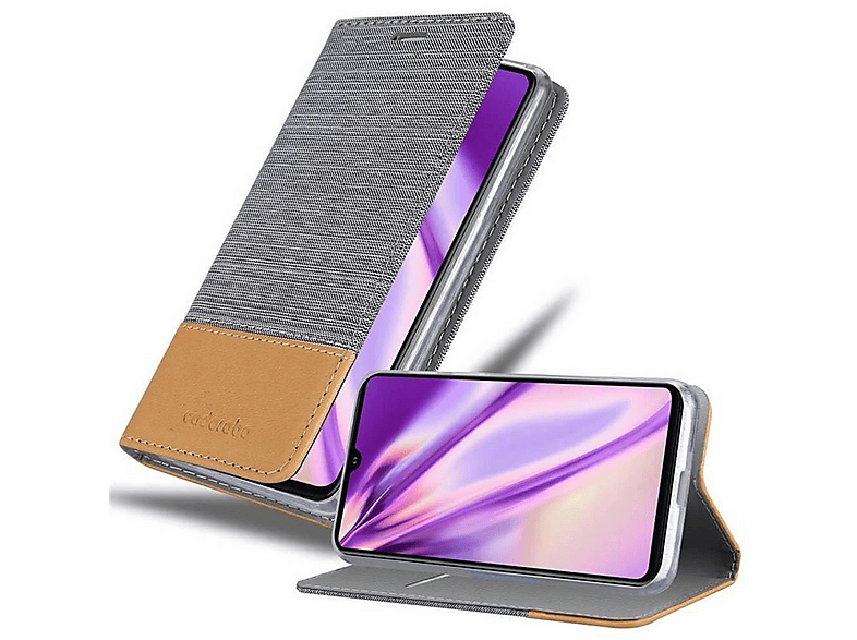 Funda Para Huawei P30 Lite - Combinación Silicona TPU Y Cristal Templado, Diseño Bicolor Púrpura-rojo, Protección 360°