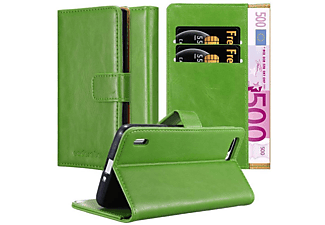 CADORABO Luxury Book Stlye Cover, Bookcover, Honor, 6 PLUS, GRAS GRÜN