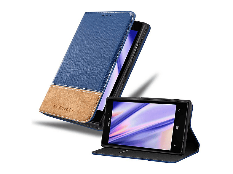 Cadorabo Custodia Libro per Nokia Lumia 950 XL in NERO MARRONE