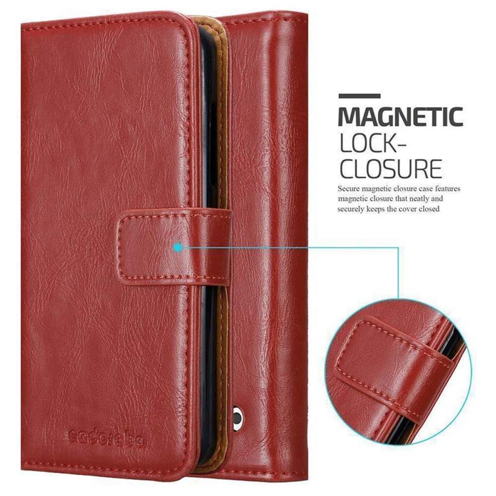 Luxury Nokia, Bookcover, Style, Lumia Book 550, ROT WEIN Hülle CADORABO