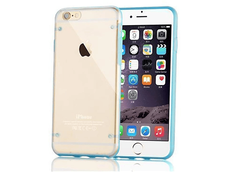 CADORABO Hülle Ultra Slim, / Backcover, Apple, KÖNIGS BLAU iPhone 6S, 6
