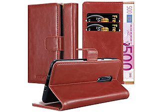 CADORABO Luxury Book Stlye Cover, Bookcover, Nokia, 8 2017, WEIN ROT
