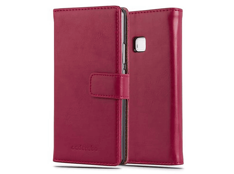 CADORABO Hülle Luxury Book Style, Bookcover, Huawei, P9 LITE 2016 / G9 LITE, WEIN ROT