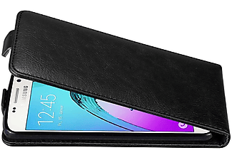 Cadorabo Hulle Handyhulle Flip Design Mit Magnetverschluss Flip Cover Samsung Samsung Galaxy A3 16 Nacht Schwarz Mediamarkt