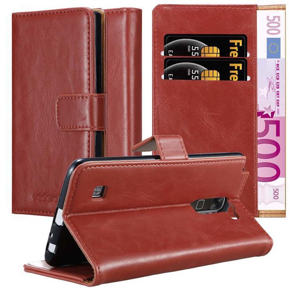 CADORABO Hülle Luxury Book Style, STYLUS WEIN 2, LG, ROT Bookcover