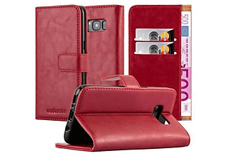 CADORABO Luxury Book Stlye Cover, Bookcover, Samsung, Galaxy S8, WEIN ROT