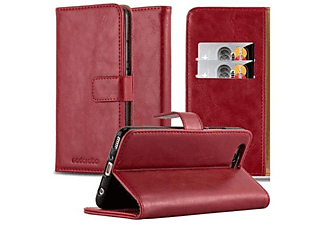 CADORABO Luxury Book Stlye Cover, Bookcover, Huawei, P10, WEIN ROT