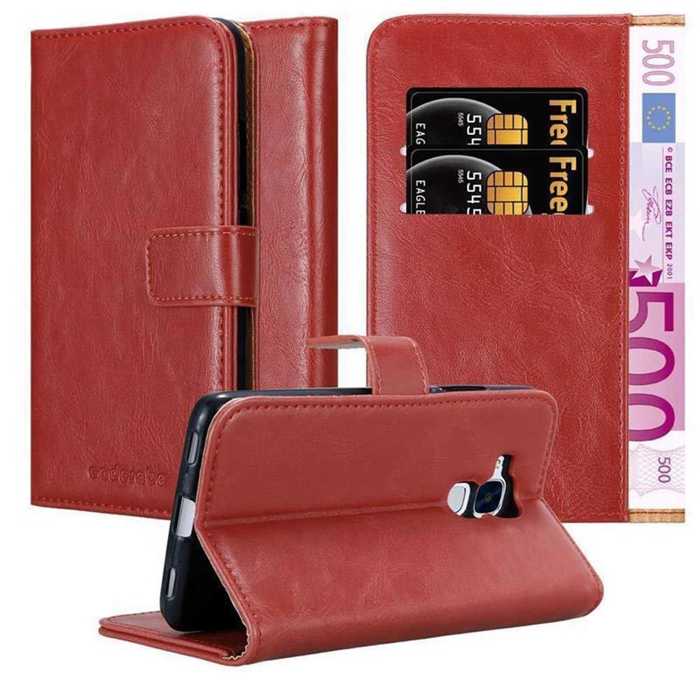 Style, CADORABO Book Luxury 5C, Bookcover, Honor, WEIN Hülle ROT