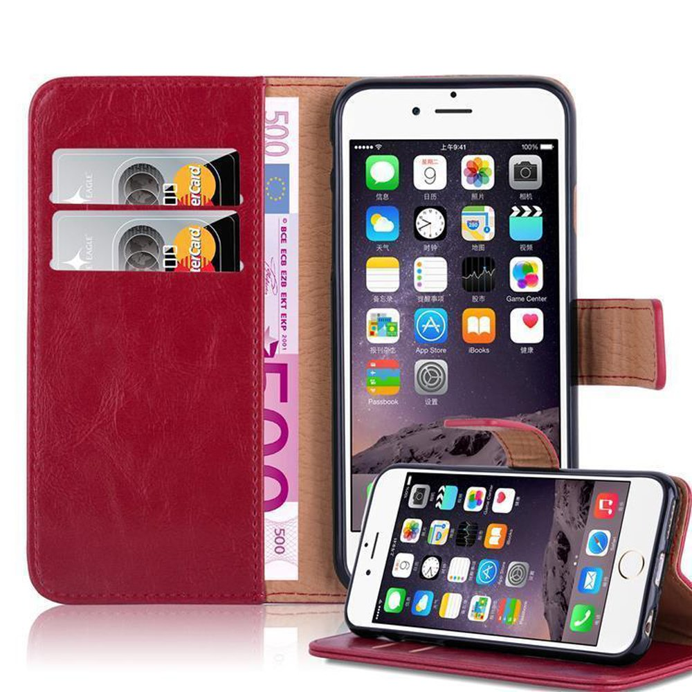 WEIN ROT 6 Apple, Style, PLUS, PLUS / Hülle 6S CADORABO Bookcover, Book iPhone Luxury