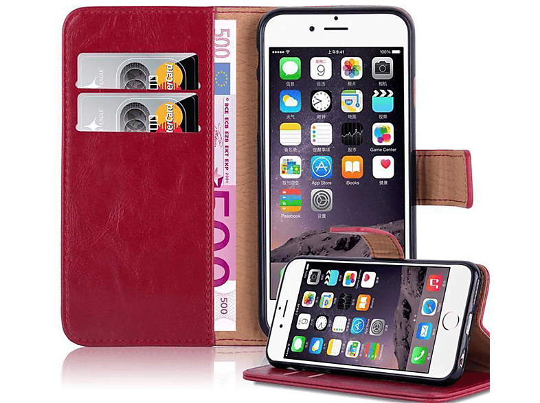 WEIN ROT 6 Apple, Style, PLUS, PLUS / Hülle 6S CADORABO Bookcover, Book iPhone Luxury