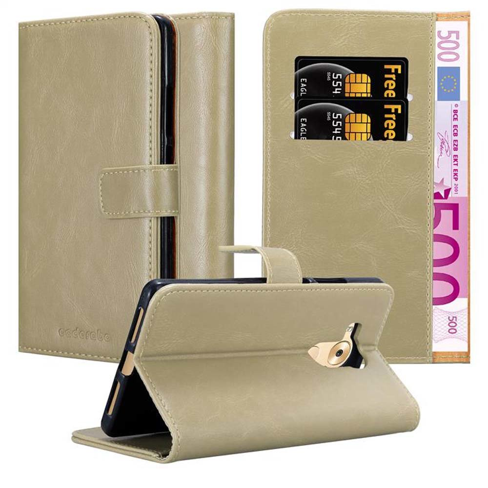 CADORABO Hülle Style, 8, Huawei, Bookcover, MATE Book CAPPUCCINO Luxury BRAUN