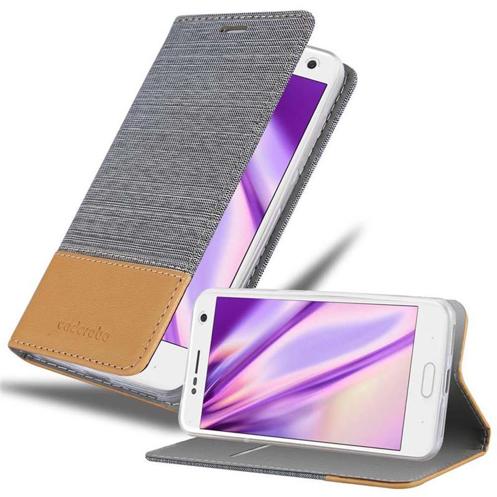 Cadorabo Custodia Libro per Blackberry Z10 in MARRONE CIOCCOLATA - con