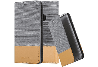 carcasa de móvil Funda libro para Móvil - Carcasa protección resistente de estilo libro;CADORABO, Xiaomi, Mi A2 / 6X, gris claro 80