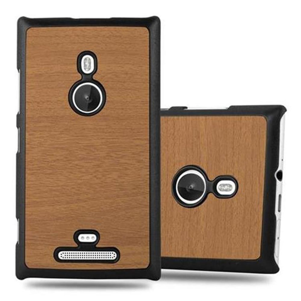 CADORABO Hard Case Woody Backcover, WOODY Design, 925, BRAUN Nokia, Lumia