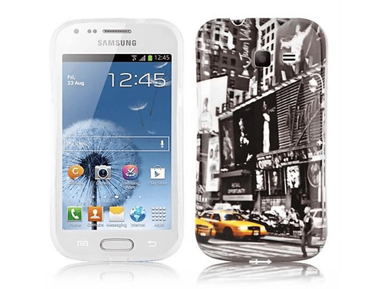 CADORABO Hülle Hard Case Schutzhülle im trendigen Design, Backcover, Samsung, Galaxy TREND LITE, NEW YORK CAB