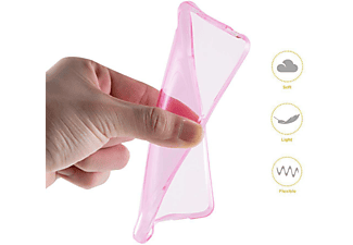carcasa de móvil Funda flexible para móvil - Carcasa de TPU Silicona ultrafina;CADORABO, OnePlus, 5T, transparente rosa