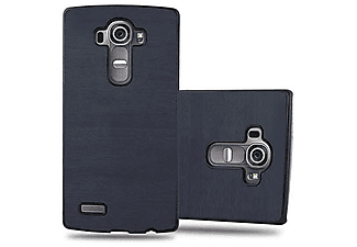 carcasa de móvil Funda rígida para móvil de plástico duro – Carcasa Hard Cover protección;CADORABO, LG, G4 / G4 PLUS, woody azul