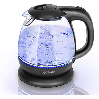 AIGOSTAR 204907 Elfin 30IAX Mini Wasserkocher glas mit LED-Beleuchtung, schwarz