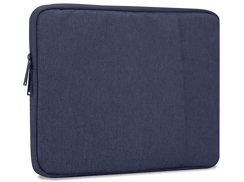 BLAU Fach Schutz 14 Laptoptasche Tablet CADORABO Stoff, Sleeve Samt-Innenfutter Tasche DUNKEL und Zoll für Notebook Universal mit / Laptop