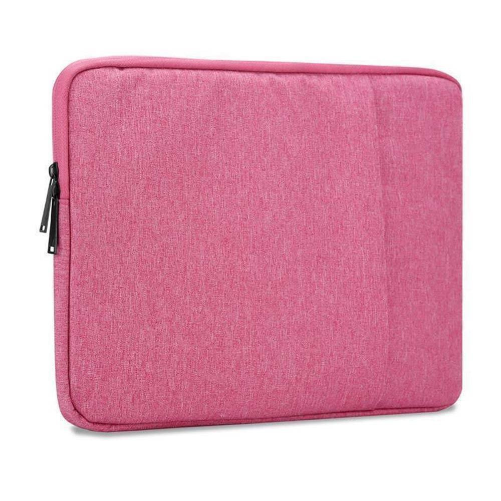 CADORABO Laptop / Tablet Notebook Universal und Zoll Laptoptasche mit Samt-Innenfutter PINK für Stoff, Schutz Sleeve 15.6 Fach Tasche