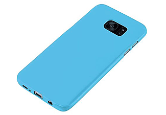 carcasa de móvil Funda flexible para móvil - Carcasa de TPU Silicona ultrafina;CADORABO, Samsung, Galaxy S7 EDGE, jelly azul claro