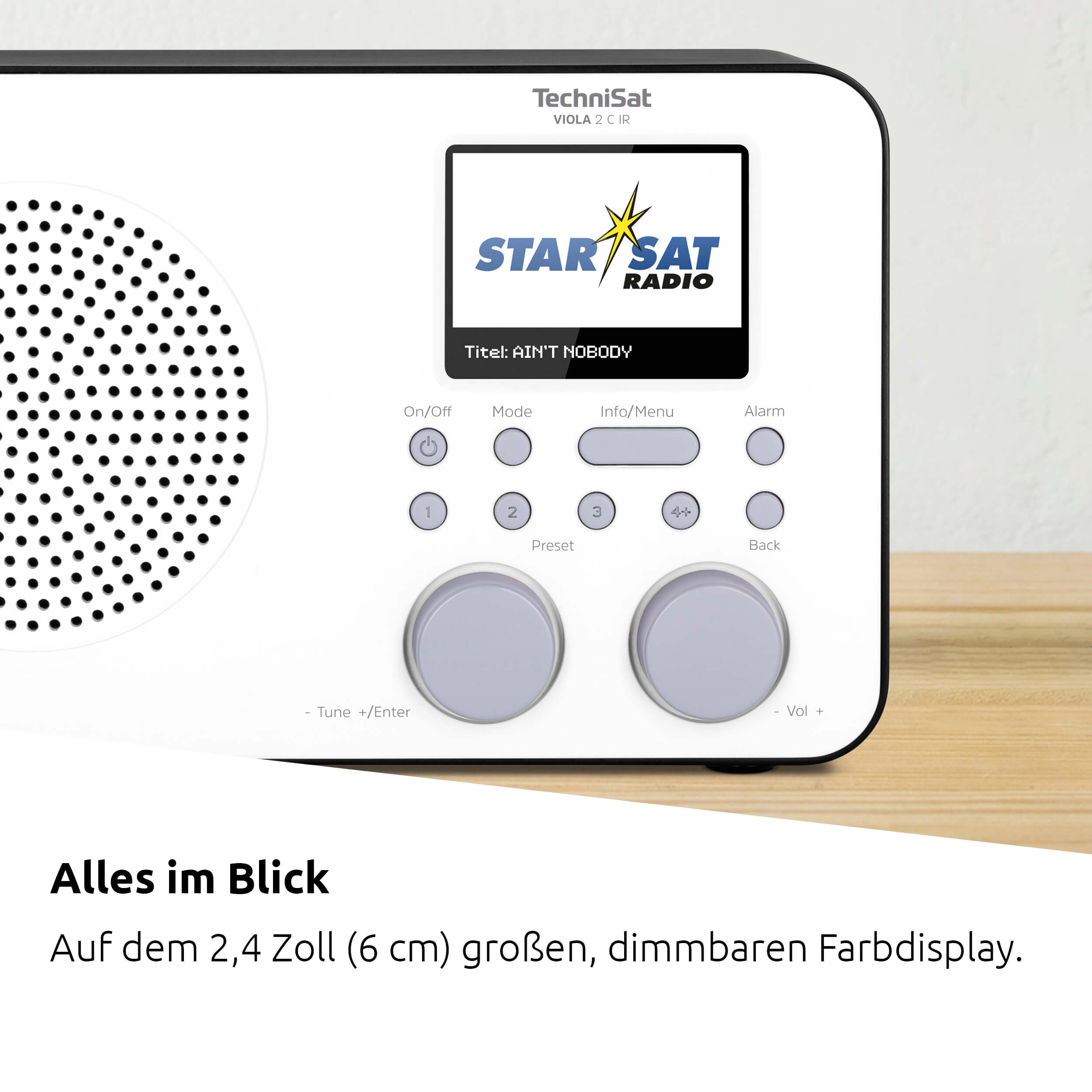 AM, Internet weiß/schwarz IR TECHNISAT Internetradio, FM, FM, Internetradio, DAB, DAB+, 2 C Radio, VIOLA