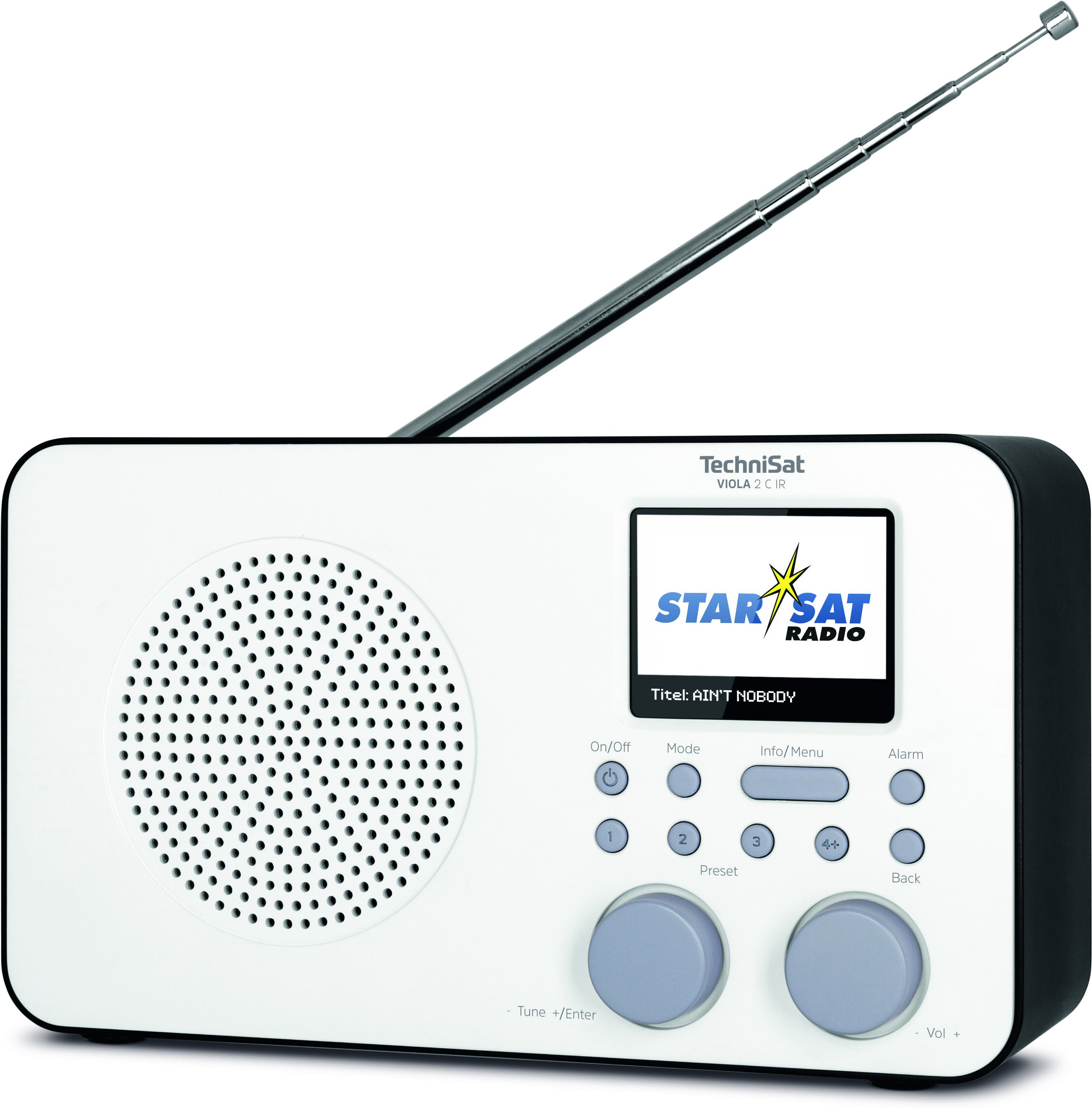 AM, TECHNISAT Internet Internetradio, DAB, VIOLA Radio, C DAB+, Internetradio, FM, 2 FM, weiß/schwarz IR