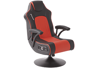Xrocker Torque 2 1 Pedestal Gaming Stuhl Mit 2 1 Soundsystem Vibration Bluetooth Gaming Pedestal Chair Schwarz Rot Mediamarkt