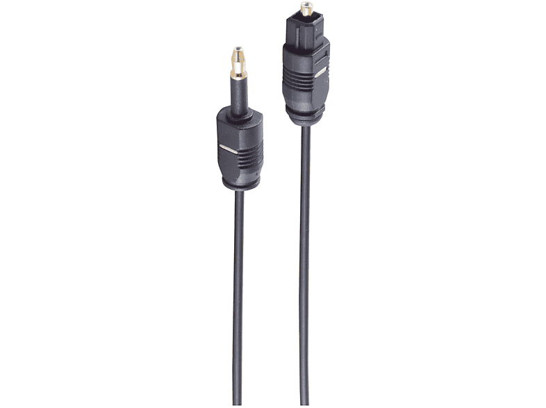 SHIVERPEAKS LWL-Kabel 2,2mm, Toslink m LWL Toslink-St./3,5mm 1m, Opti-St. 1 Kabel