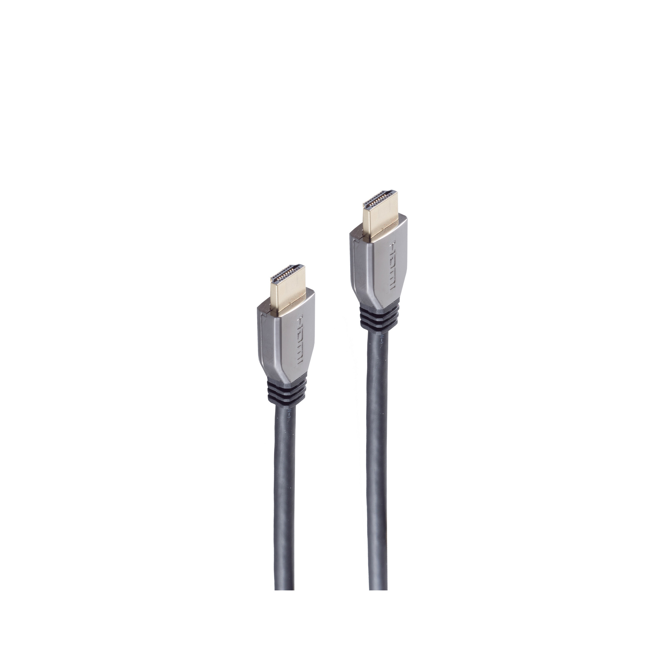 SHIVERPEAKS Ultra HDMI Kabel, HDMI 10K, Kabel Metall, schwarz, 1m