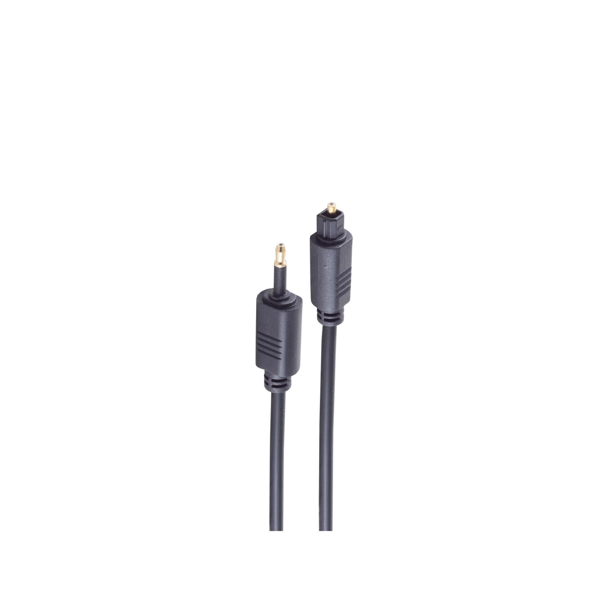 SHIVERPEAKS 4mm, LWL 1m, 1 Opti-St. LWL-Kabel Toslink Toslink-St./3,5mm Kabel, m