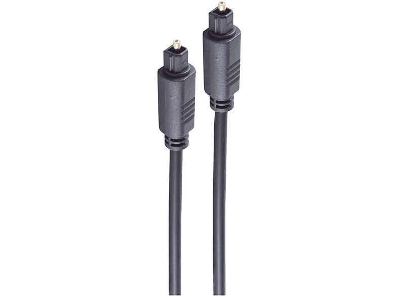 SHIVERPEAKS LWL-Kabel 4mm Toslink-St./Toslink-St. 1m, LWL Toslink Kabel, 1 m