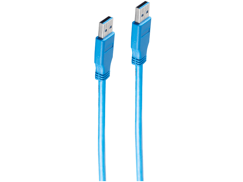 blau USB USB Kabel Stecker 3.0 Kabel A Stecker SHIVERPEAKS USB A 1m /