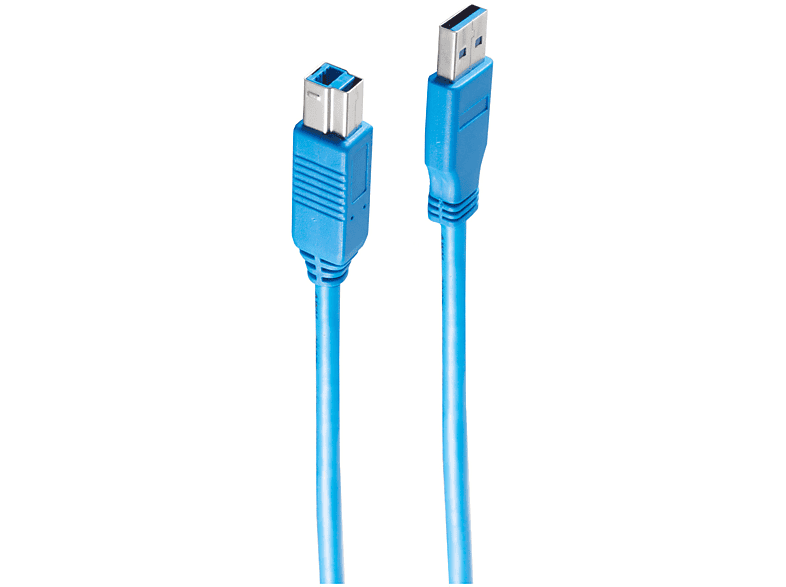 0,5m B A SHIVERPEAKS blau Kabel Kabel USB USB Stecker Stecker 3.0 USB /