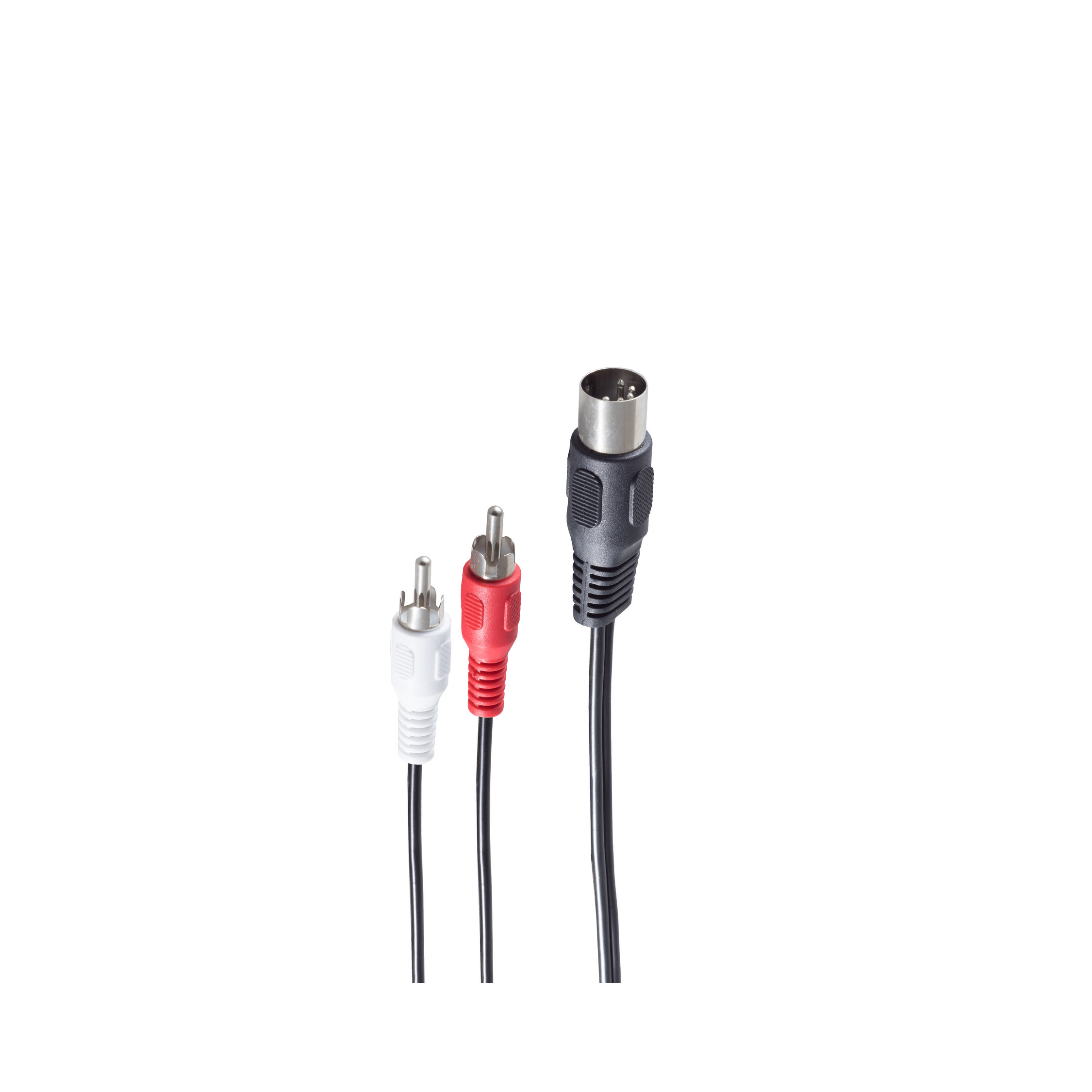 Kabel-5-pol. DIN Kabel, 1,5 Cinchstecker Stecker DIN 1/4/ 1,5m, Audio SHIVERPEAKS m 2