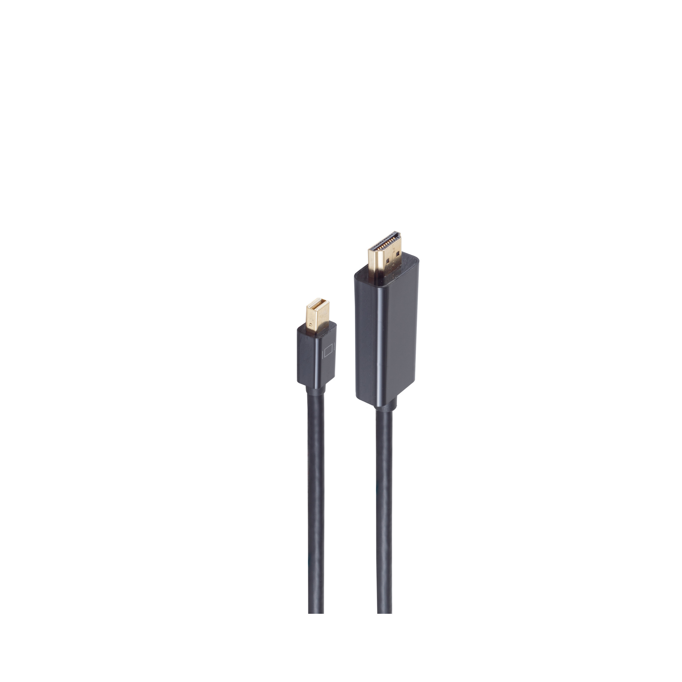 SHIVERPEAKS Mini Stecker /HDMI 1.2 DisplayPort 2 2m, m Kabel, schwarz 4K, Displayport