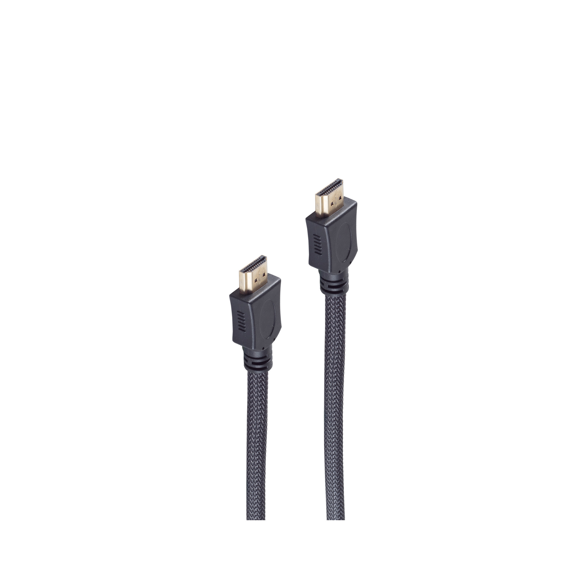 SHIVERPEAKS HDMI Mantel verg Nylon sw HEAC HDMI Kabel A-St. A-St./HDMI 3m