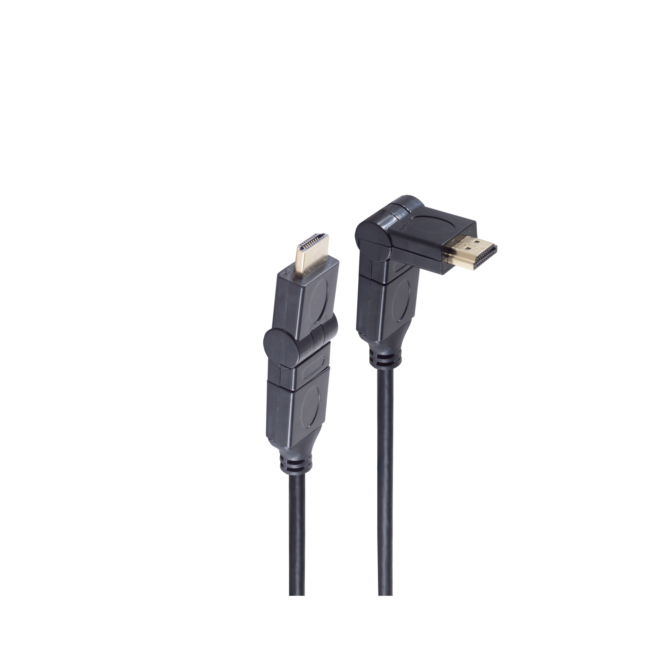 HEAC 5m Kabel HDMI A-Stecker/HDMI winkelbar A-Stecker SHIVERPEAKS HDMI