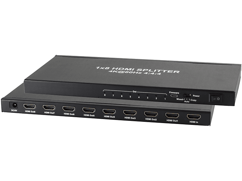 S/CONN MAXIMUM CONNECTIVITY HDMI Verteiler 1x IN – 8x OUT, 4K2K 60Hz Umschalter & Verteiler | home