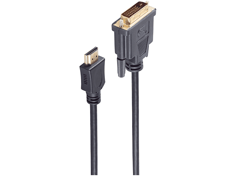 SHIVERPEAKS HDMI Stecker / DVI-D (24+1) Stecker verg. 1m HDMI/ DVI Kabel