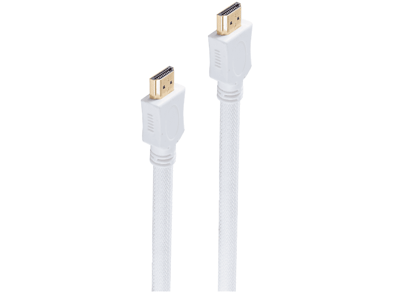 SHIVERPEAKS HDMI A-St. HDMI weiß A-St. verg. HEAC Nylon / Kabel 10m HDMI