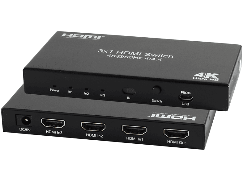 SHIVERPEAKS HDMI Umschalter 3x IN 1x Switch – HDMI 4K2K 60Hz OUT