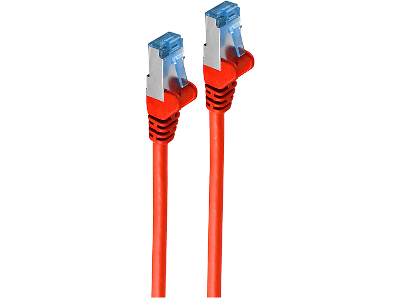 SHIVERPEAKS Patchkabel cat6A S/FTP PIMF rot 0,5m, Patchkabel, 0,5 m