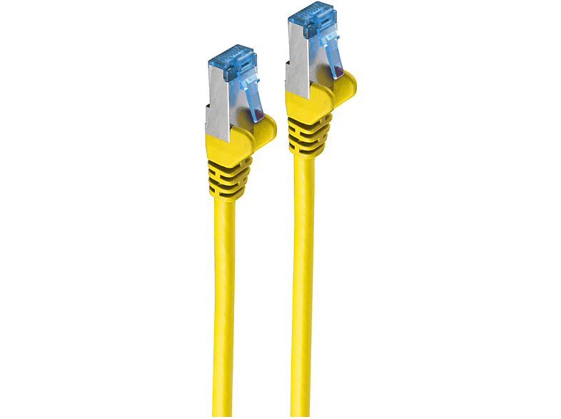 SHIVERPEAKS Patchkabel cat6A S/FTP PIMF gelb 5m, Patchkabel, 5 m