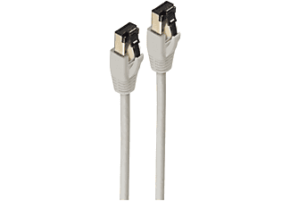 SHIVERPEAKS Patchkabel cat 8.1 F/FTP PIMF LSZH grau 1,0m, Patchkabel, 1 m
