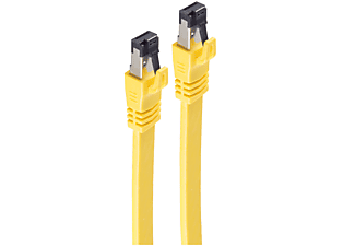 SHIVERPEAKS Patchkabel CAT 8.1 U/FTP flach LSZH gelb 5,0m, Patchkabel, 5 m